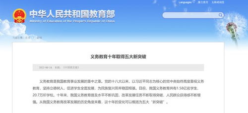 义务教育十年五大突破 信息技术与教育深度融合取得新突破